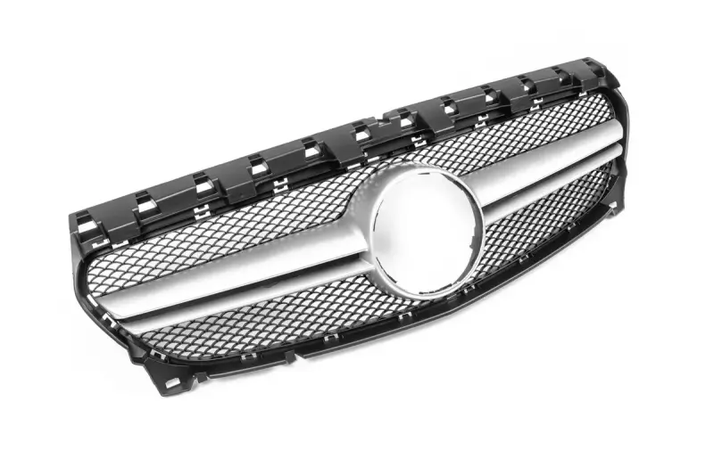 Передня решітка (2017-2019, AMG Silver) для Mercedes-Benz CLA C117 2013–2019