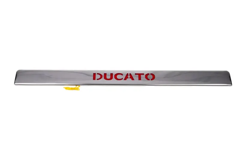 Планка над номером LED (нерж.) для Fiat Ducato 2006–2025