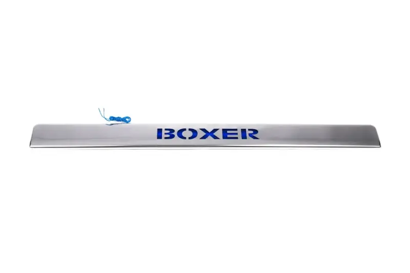 Хром планка над номером LED-синій (нерж.) для Peugeot Boxer 2006–2025