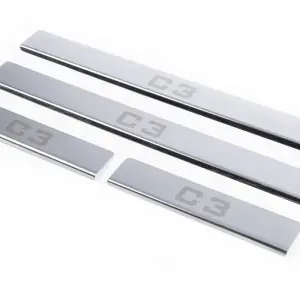 Накладки на пороги (Carmos) для Citroen C-3 2002–2009