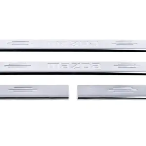 Накладка на пороги Carmos (4 шт, нерж) V-1 для Mazda 6 2008–2012