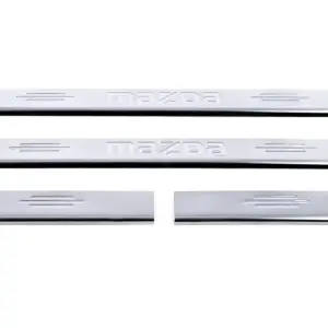 Накладка на пороги Carmos (нерж) V-1 для Mazda 3 2003–2009