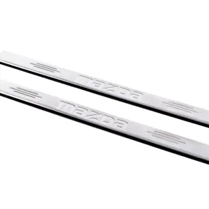Накладка на пороги Carmos (нерж) V-1 для Mazda 2 2007–2014