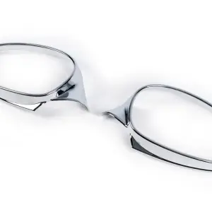 Хром накладки на дзеркала 2005-2008 (2 шт, ABS) для BMW 3 серія E90/E91 2005–2011