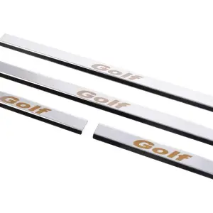 Накладки на пороги Carmos V1 (4 шт, нерж) для Volkswagen Golf 5 2003–2009