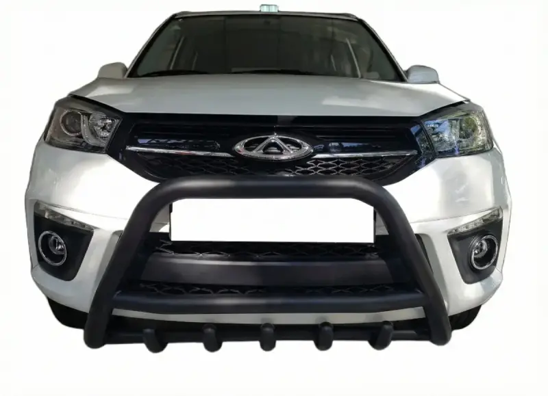 Кенгурятник WT003 Black (нерж) для Chery Tiggo 3 2005–
