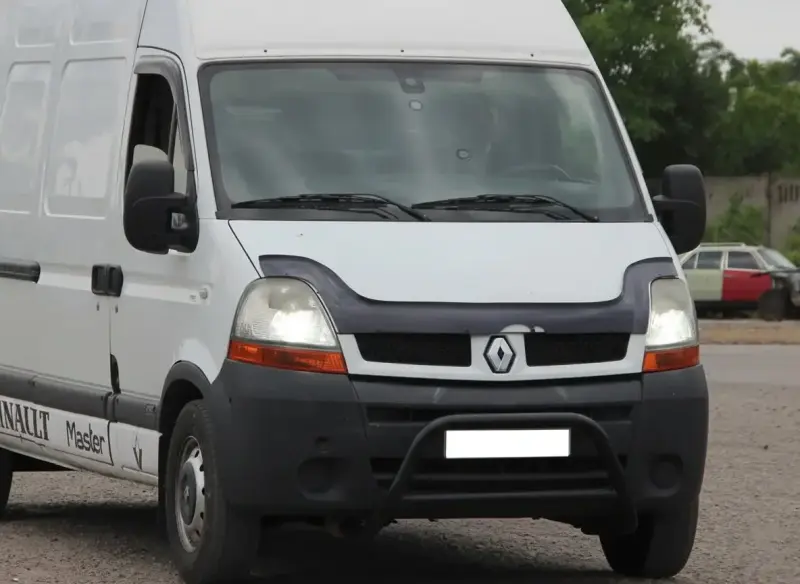 Передня дуга WT003 Black (нерж.) для Opel Movano 2004–2010