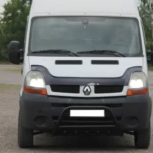 Передня дуга WT003 Black (нерж.) для Nissan Interstar 2002–2010