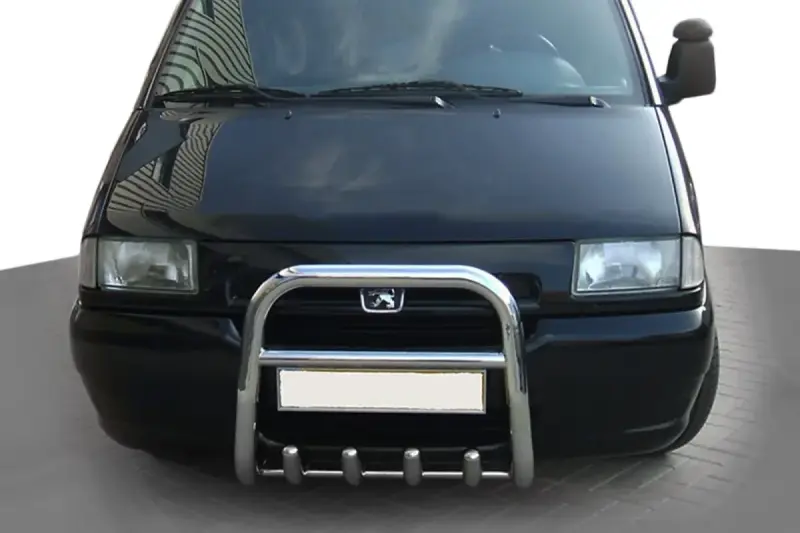 Кенгурятник QT006 (нерж) для Peugeot Expert 1995–2007