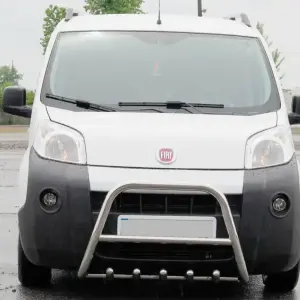 Кенгурятник WT006 (нерж) для Fiat Fiorino/Qubo 2008–2024