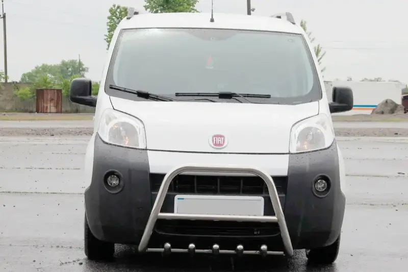 Кенгурятник WT006 (нерж) для Fiat Fiorino/Qubo 2008–2024