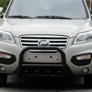 Кенгурятник QT006 Black (нерж.) для Lifan X60 2011–