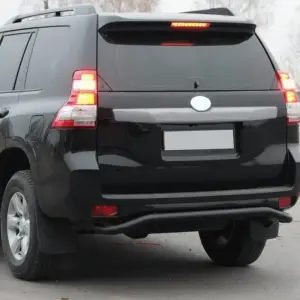 Задня дуга AK008 Black (нерж) для Toyota Land Cruiser Prado 150 2009–2023