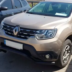 Передній захист WT008 Black (нерж.) для Dacia Duster 2018–2024