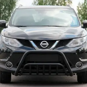 Кенгурятник WT002 Black (нерж) для Nissan Qashqai 2014–2021