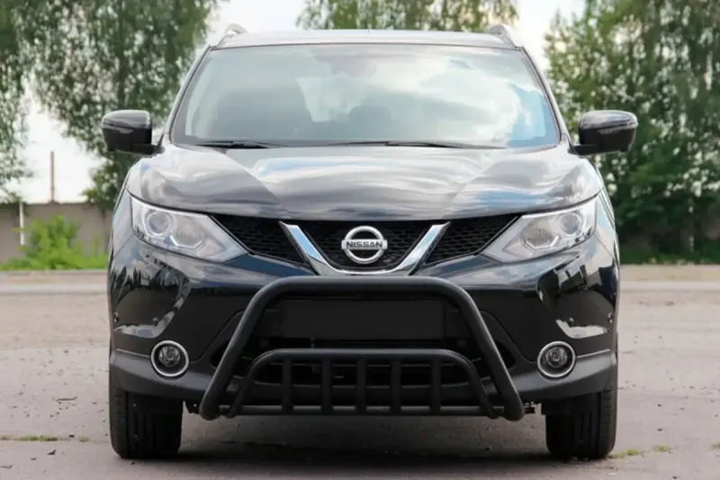 Кенгурятник WT002 Black (нерж) для Nissan Qashqai 2014–2021