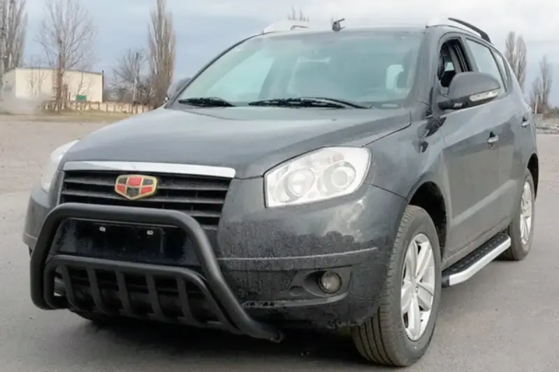 Кенгурятник WT002 Black (нерж.) для Geely Emgrand X7 2011–