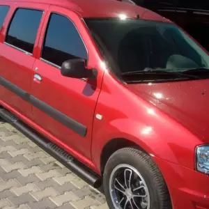 Бічні труби Black (2 шт., нерж.) для Lada Largus 2012–