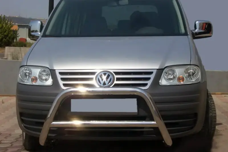 Кенгурятник WT005 (нерж) для Volkswagen Caddy 2004–2010