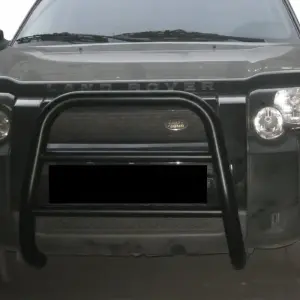Кенгурятник QT008 Black (нерж) для LandRover Land Rover Freelander II 2006–2014