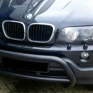 Кенгурятник WT015 Black (нерж) для BMW X5 E53 1999–2006