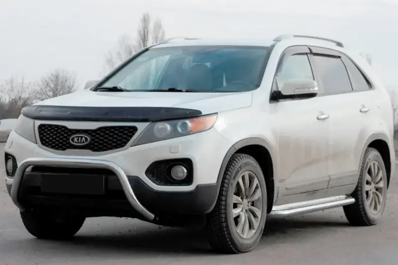 Кенгурятник WT007 (нерж.) для KIA Sorento II XM 2009–2014