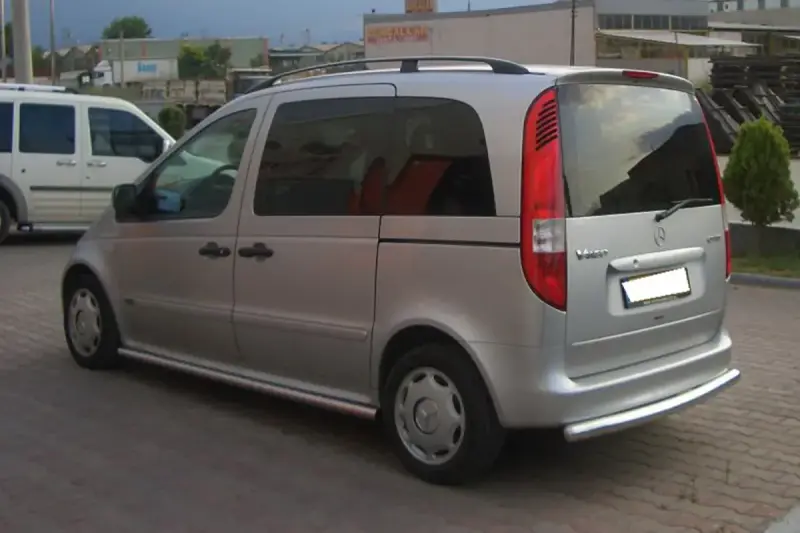 Кенгурятник задній (нерж.) для Mercedes-Benz Vaneo W414 2001–2005