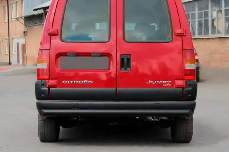 Задня дуга Black (нерж) для Citroen Jumpy 1996–2007
