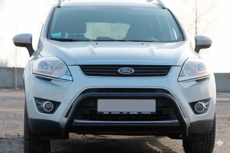 Кенгурятник WT007 Black (нерж.) для Ford Kuga 2008–2013