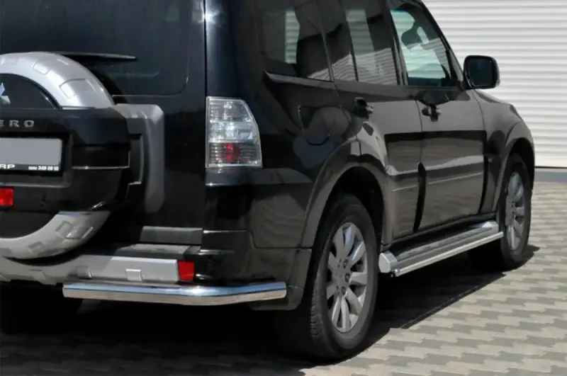 Задня дуга AK003 (нерж.) для Mitsubishi Pajero Wagon IV 2006–2021