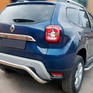 Задній захист AK007 (нерж.) для Dacia Duster 2018–2024