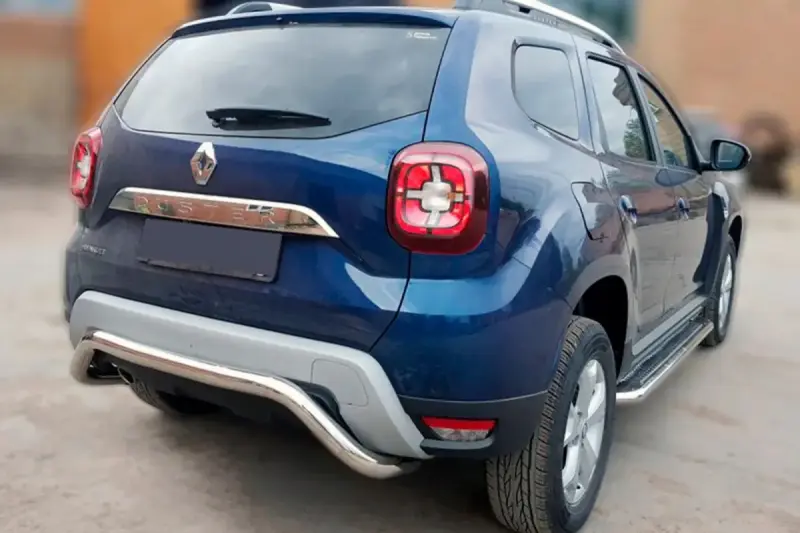 Задній захист AK007 (нерж.) для Dacia Duster 2018–2024