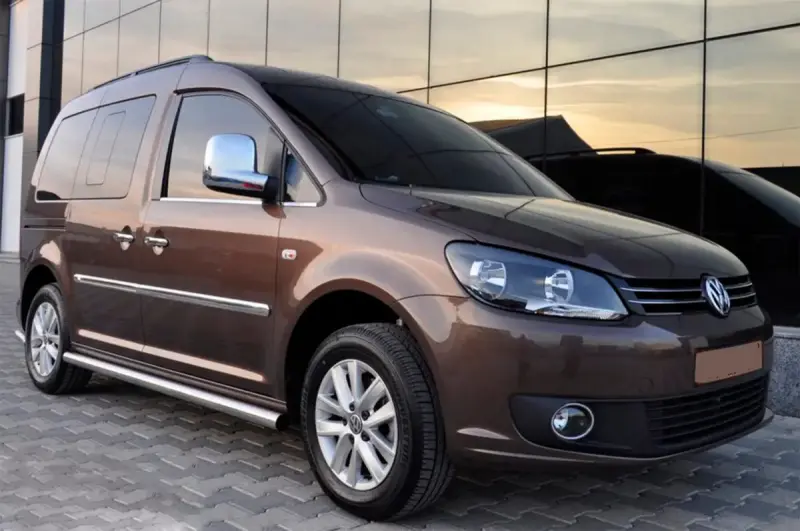 Бічні труби BB001 (2 шт., нерж) для Volkswagen Caddy 2004–2010