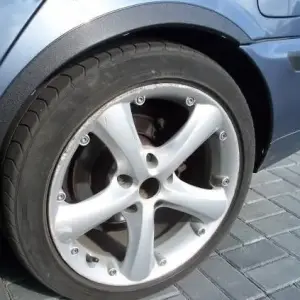 Накладки на арки (4 шт, чорні) для BMW 3 серія E46 1998–2006