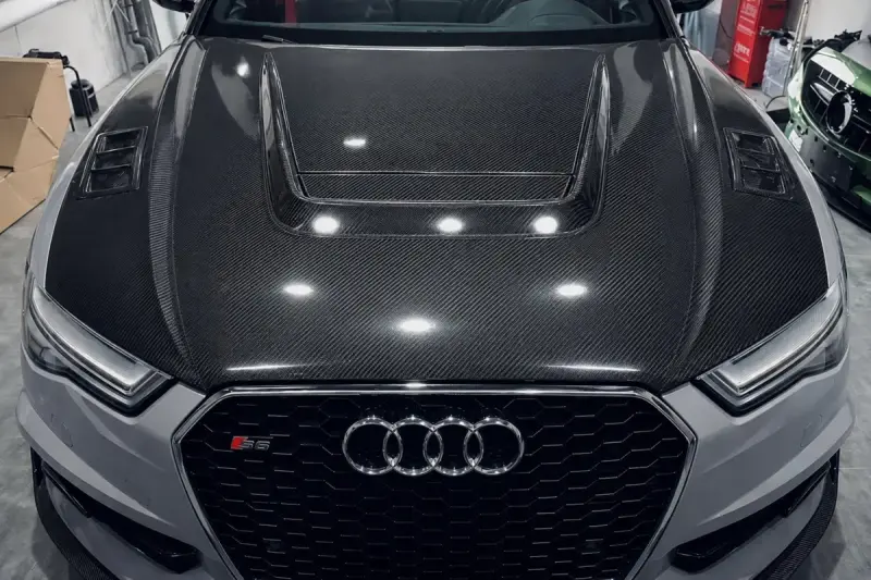 Капот (2014-2018, Карбон) для Audi A6 C7 2011–2018