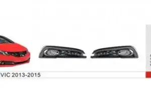Протитуманки 2013-2015 (галогенні) для Honda Civic Sedan IX 2011–2016