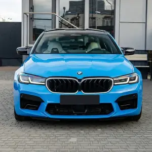 Ніздрі M-Look V1 LED (2021-2023, чорний глянець) для BMW 5 серія G30/G31 2017–2023