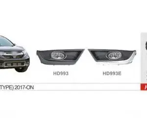 Протитуманки 2017-2019 US-type (галогенні) для Honda CRV 2017–2022