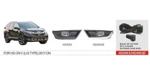 Протитуманки 2017-2019 US-type (галогенні) для Honda CRV 2017–2022