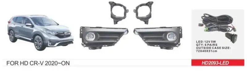 Протитуманки 2019-2022 US-type (LED V1) для Honda CRV 2017–2022
