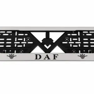 Рамка під номер хром (1 шт, нержавіюча сталь) для DAF