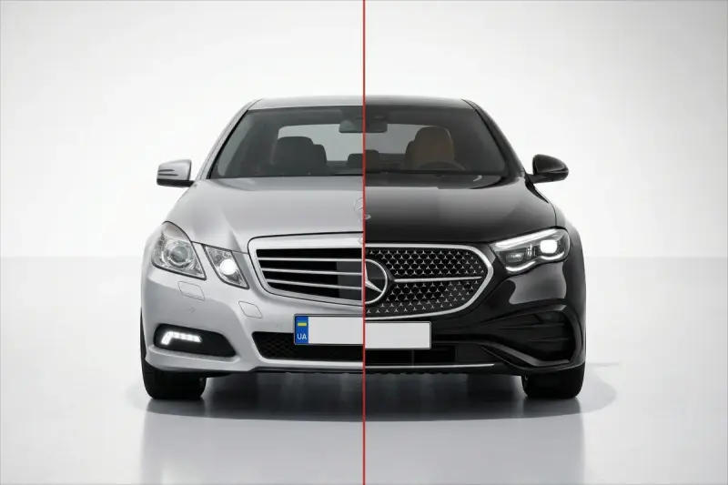Комплект рестайлінгу в W214 AMG-Line для Mercedes-Benz E-class W212 2009–2016