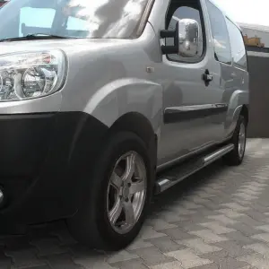Бічні труби (2 шт., нерж.) для Fiat Doblo I 2001–2005