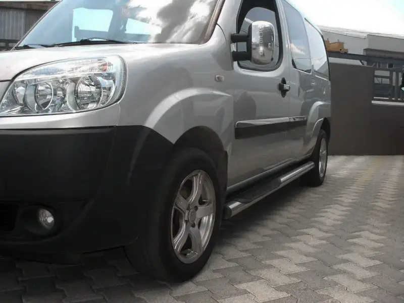 Бічні труби (2 шт., нерж.) для Fiat Doblo I 2001–2005