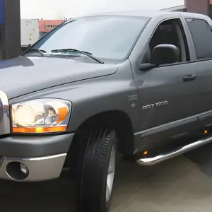 Бічні труби кутові (2 шт., нерж) для Dodge RAM (DT) 2018–