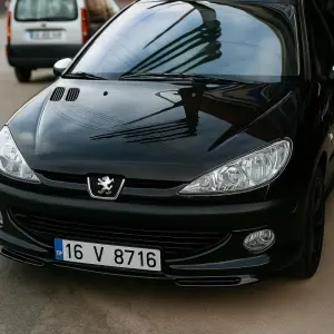 Передня нижня накладка (під фарбування) для Peugeot 206 1998–2024