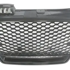 Передня решітка RS-style V-2 (без лого, чорна з хромом) для Audi A4 B7 2004–2008