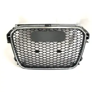 Передня решітка RS-style V-1 (2010-2014, чорна з хромом) для Audi A1 2010–2018