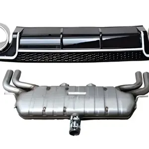 Задній дифузор з насадками V-2 (для S/S-Line, 2012-2016) для Audi A3 2012–2020