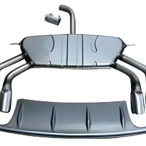 Задній дифузор з насадками (для S/S-Line, 2012-2016) для Audi A3 2012–2020